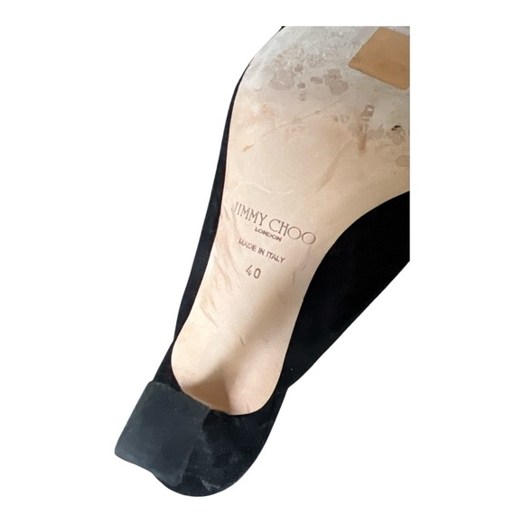 Jimmy Choo Black Women's Shoes Rya 90 - Picture 4 of 6